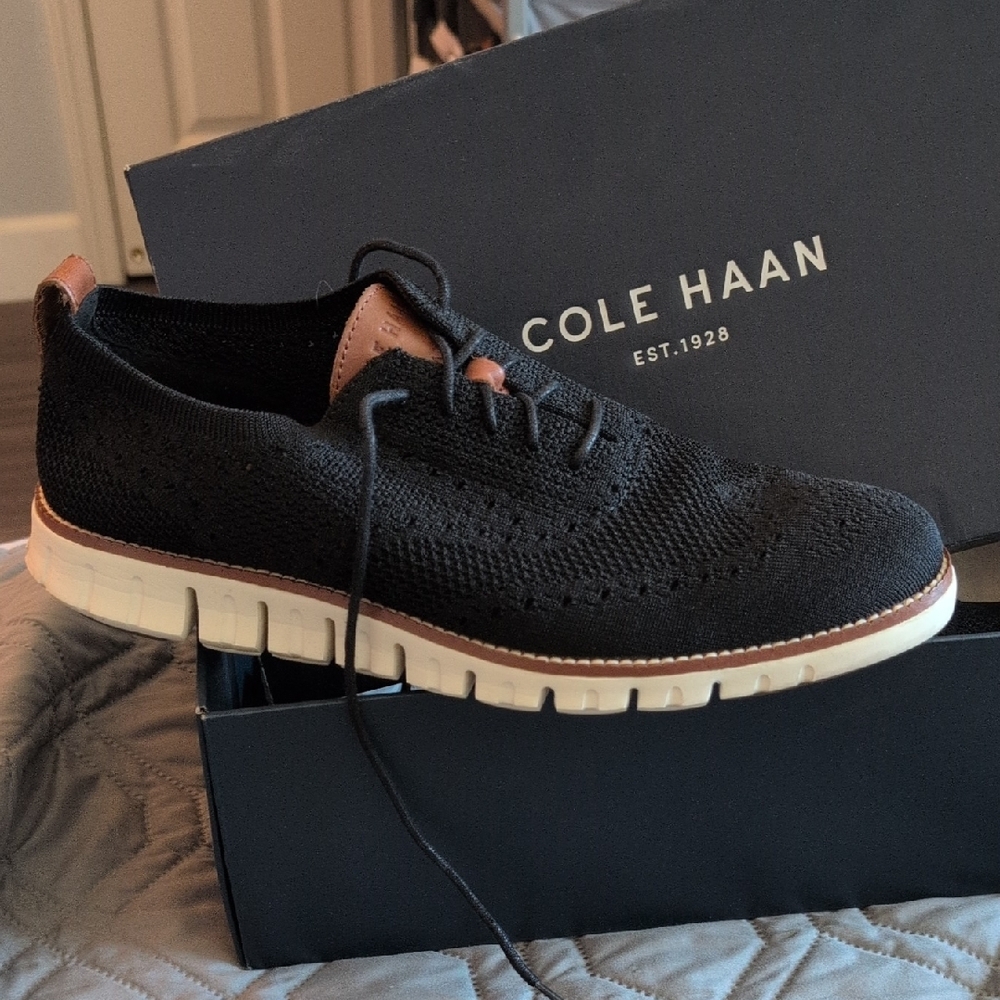Cole Haan Black and White Modern Sneakers